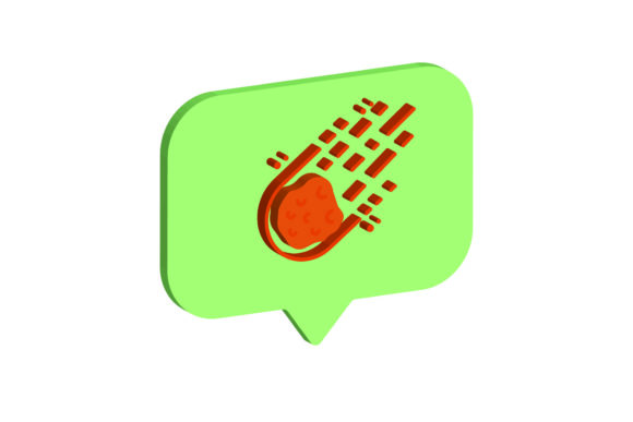 3D Icon Space Meteor