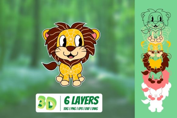 3D Lionet SVG