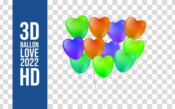 3D Love Balloon 2022 HD with Full Color: A Comprehensive Design Resource