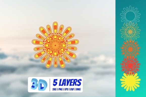 3D Sun SVG
