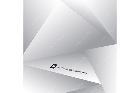 3D White Gray Low Polygon Background