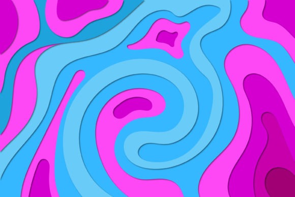 Elevate Your Design Workflow with Paper Cut 3D Waves Abstract Background