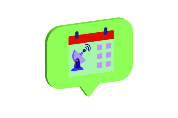 Icon 3D Space Calendar