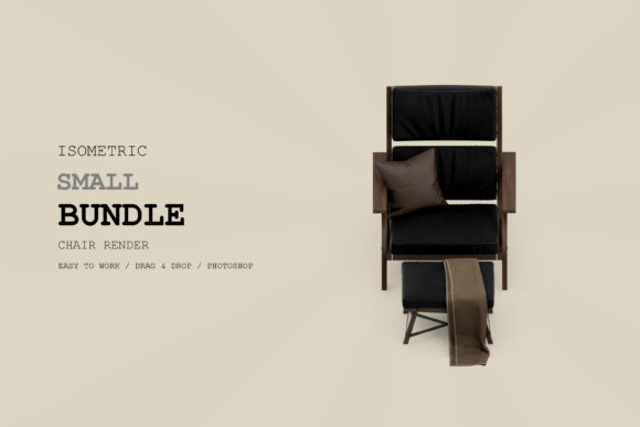 Isometric Armchair 3D Rendering Pack 168