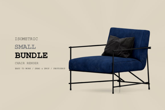 Isometric Armchair 3D Rendering Pack 179