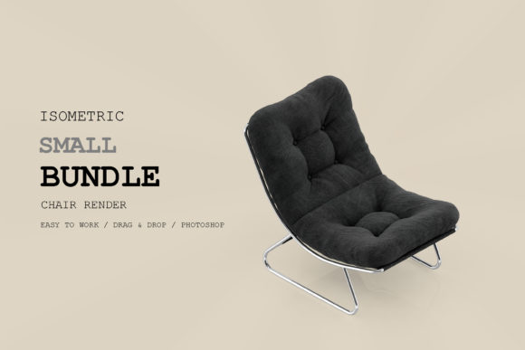 Isometric Chair 3D Render Pack 264