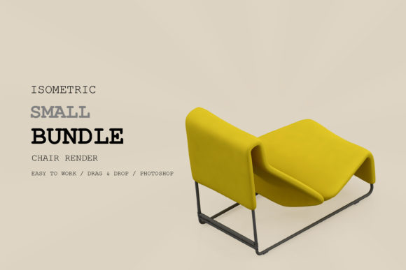 Isometric Chair 3D Render Pack 278 Evaluation