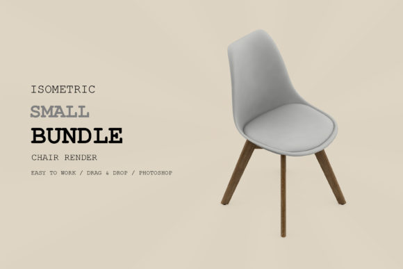 Isometric Chair 3D Render Pack 282: Elevating Visual Communication in Modern Design