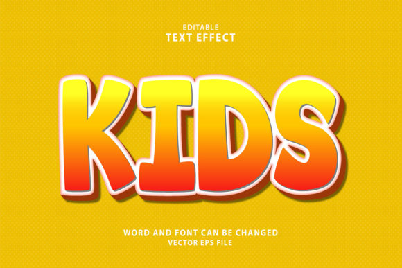 Kids 3d Editable Text