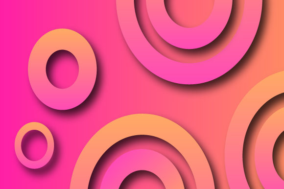 Minimal Circle Gradient 3D Background Design
